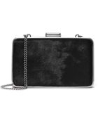 Michael Kors Elsie Hair Calf Box Clutch - Lyst