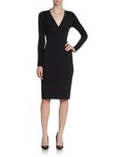 Donna Karan New York Paneled Stretch Jersey Dress - Lyst