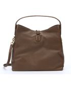 Gucci Brown Leather 'Hip Bamboo' Shoulder Bag - Lyst