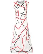 Leutton Postle White Embroidered Net Dress - Lyst