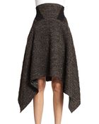Donna Karan New York High Waisted Poncho Skirt - Lyst