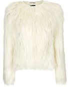 Topshop Faux Shearling Fur Jacket - Lyst