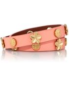 Tory Burch Flower Double Wrap Bracelet - Lyst