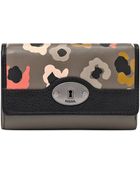 Fossil Marlow Leather Multifunction Wallet - Lyst