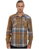 Levi's Datsun Yarn Dyed Indigo Slub Twill L/S Shirt - Lyst