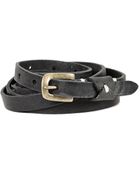 Pomandere Skinny Double Wrap Belt - Lyst
