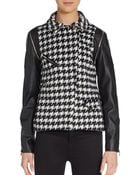 W118 By Walter Baker Demi Houndstooth Convertible Jacket - Lyst