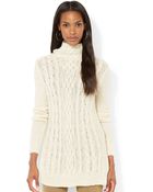 Lauren by Ralph Lauren Cable-Knit Sweater - Lyst
