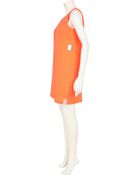 River Island Bright Coral Sleeveless Shift Dress - Lyst