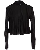High Leather Outerwear - Lyst