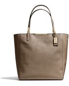 Coach Madison Northsouth Tote In Saffiano Leather - Lyst
