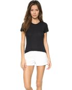 Rag & Bone Basic Modal Brando Tee - Black - Lyst