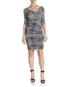 Diane von Furstenberg Bentley Silk Ruched Dress - Lyst