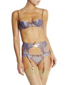 Agent Provocateur Soirã©E Samarra Lace And Leather Briefs - Lyst