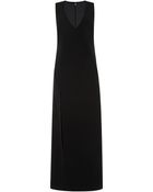 Wes Gordon Black Sleeveless Ellipse Dress - Lyst