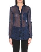 Diane von Furstenberg Gilmore Printed Silk Shirt - Lyst