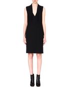 Maison Margiela Collar-detail Crepe Dress - Lyst