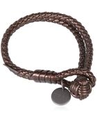 Bottega Veneta Double Intreccio Metallic Deer Bracelet - Lyst