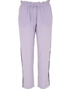 River Island Light Purple Side Panel Tapered Trousers - Lyst