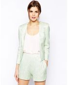 Asos Blazer In Pretty Jacquard - Lyst