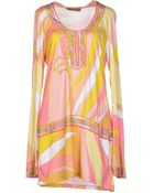 Emilio Pucci Short Dress - Lyst