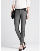 Banana Republic Sloan-Fit Charcoal Colorblock Skinny Ankle Pant - Lyst