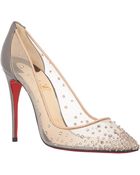 Christian Louboutin Crystal-Embellished Follies Strass Pumps - Lyst