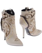 Grey Mer Ankle Boots - Lyst