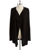 Anne Klein Open Front Cardigan - Lyst