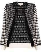 Vanessa Bruno Athé Fringe Cardigan - Lyst