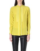 Paul Smith Black Label Pleated-placket Silk Shirt - Lyst