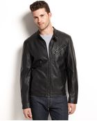 Calvin Klein Jeans Faux Leather Modern Biker Jacket - Lyst
