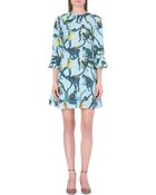 Valentino Monkey-print Silk Dress - Lyst