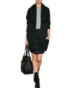 DKNY Mohair-Wool Blend Cardigan - Lyst