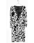 Mango Floral Wrap Dress - Lyst