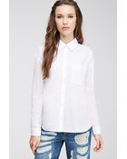 Forever 21 Boxy Button-Down Shirt - Lyst