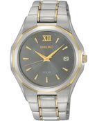 Seiko Men'S Solar Two-Tone Stainless Steel Bracelet 39Mm Sne166 - Lyst