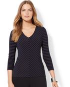 Lauren by Ralph Lauren Plus Three Quarter Sleeve Top - Lyst