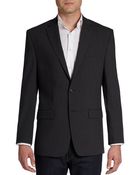 Calvin Klein Slim-Fit Small Checked Wool Sportcoat - Lyst