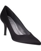 Stuart Weitzman Zest Black Satin - Lyst