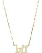 Jennifer Meyer Gold Necklace With "Bff" Charm - Lyst