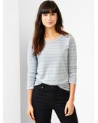 Gap Metallic-Stripe Crew Tee - Lyst