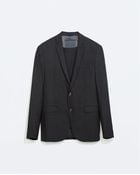 Zara Charcoal Blazer - Lyst
