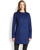 Akris Punto Double-Breasted Wool Coat - Lyst
