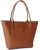 Calvin Klein Saffiano Leather Tote - Lyst