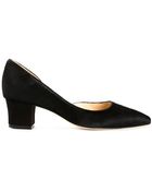 Oscar de la Renta Chunky Heel Pumps - Lyst