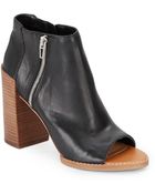 Dolce Vita Mercy Leather Open-Toe Ankle Boots - Lyst