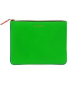 Comme Des Garçons Super Neon Zip Clutch - Lyst