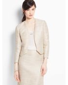 Ann Taylor Metallic Tweed Jacket - Lyst