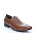 Kenneth Cole Reaction Cognac Texturized Leather 'Polish Up' Loafers - Lyst